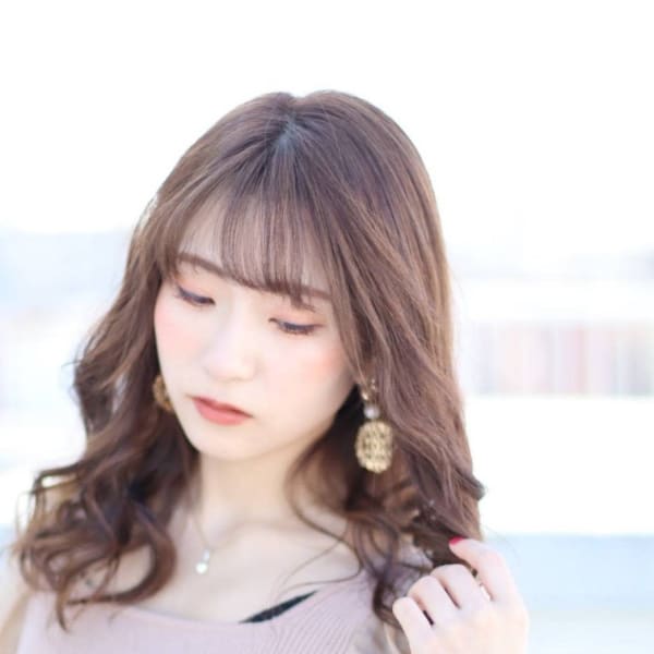 ミックスパーマフェミニンスタイル