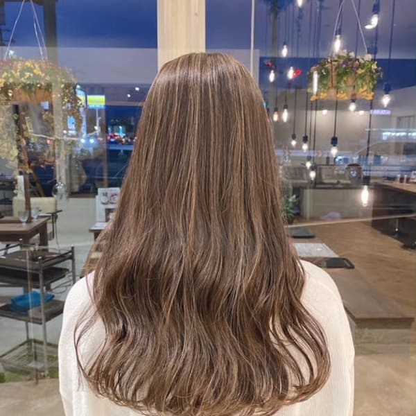 極細ハイライト×カラー