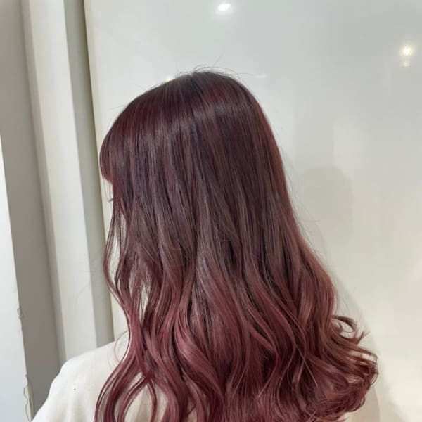 ピンクグラデーションカラー