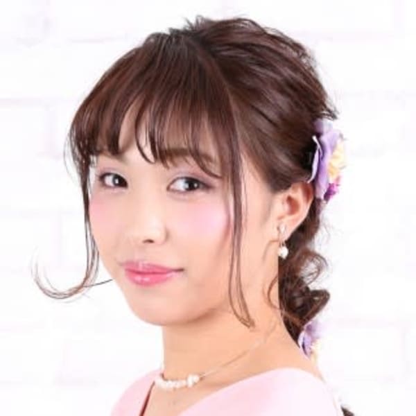 ふんわり華やかな編み下ろしアレンジ