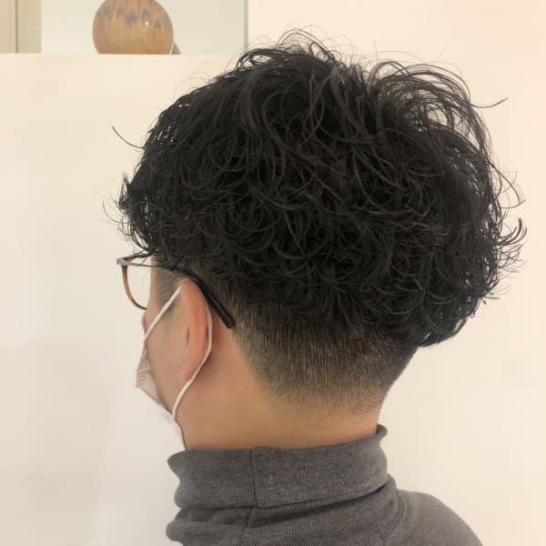 【Ashたまプラーザ】メンズツーブロックパーマ