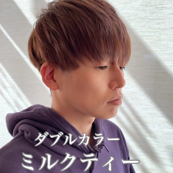 ビジネスメンズ ダブルカラー+マーブ