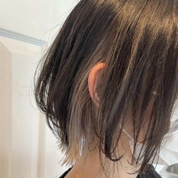 インナーカラーホワイト☆ブリーチ2回以上必須