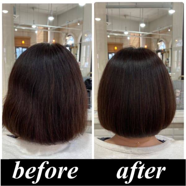 美髪整形ストレート(髪サプリで艶感抜群の縮毛矯正)