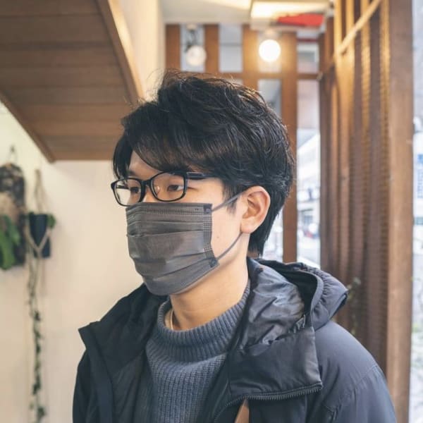 《e's中目黒美容室》好感度◎メンズかきあげショート【諸星】