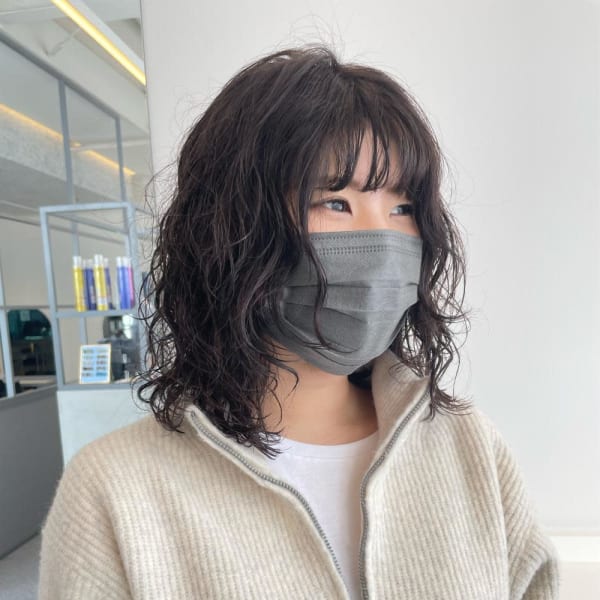 【SKY涌波】ウルフ　スパイラルパーマ