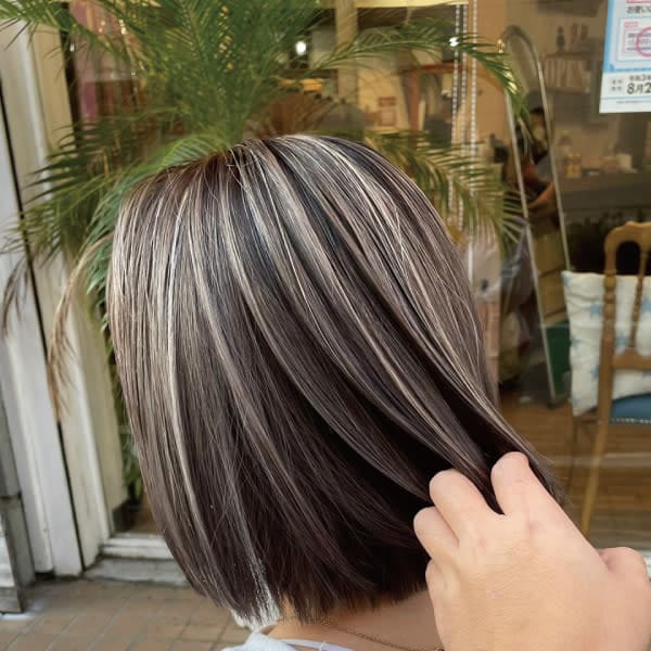 バレイヤージュ/デザインカラー/ダブルカラー/カット|OHANA