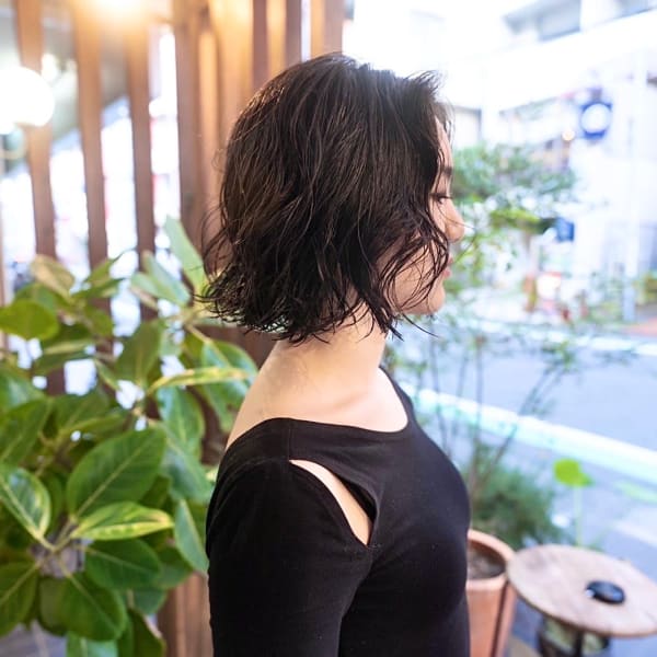 《e's中目黒美容室》雰囲気のある抜け感パーマ【Genta】
