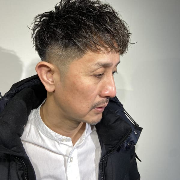 40代50代メンズパーマスタイル