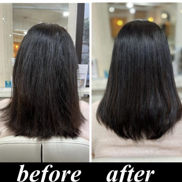 美髪整形ストレート（髪サプリで艶感抜群の縮毛矯正)