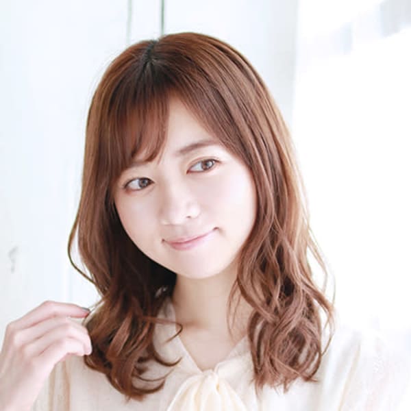 セミロングミックスカール