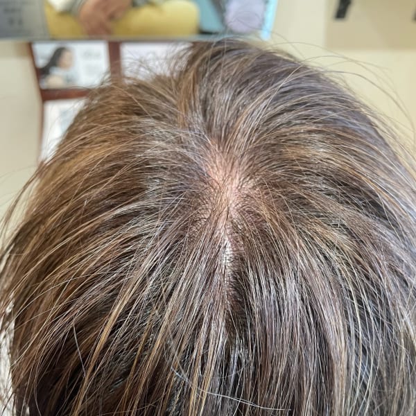 白髪ぼかしカラー|LUCIDO STYLE WINS