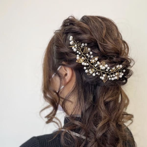 *お客様style* ハーフアップアレンジ