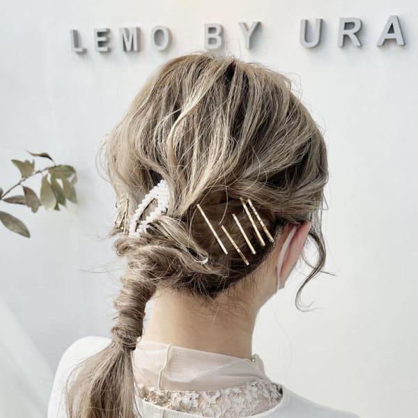 結婚式アレンジ/ヘアセット/ローポニー