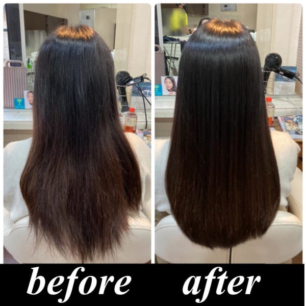 美髪整形ストレート（髪サプリで艶感抜群の縮毛矯正）