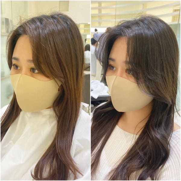 韓国風顔まわり エギョモリ