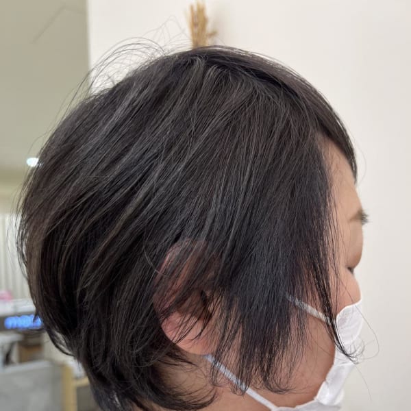 白髪ぼかしハイライト