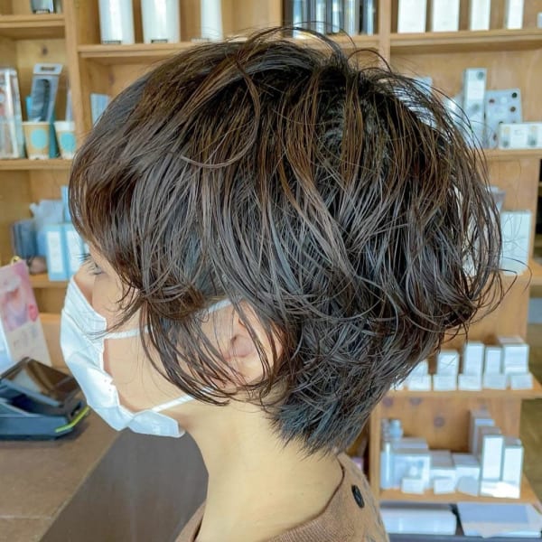 【ゆるふわ◎】ショートボブ×パーマ