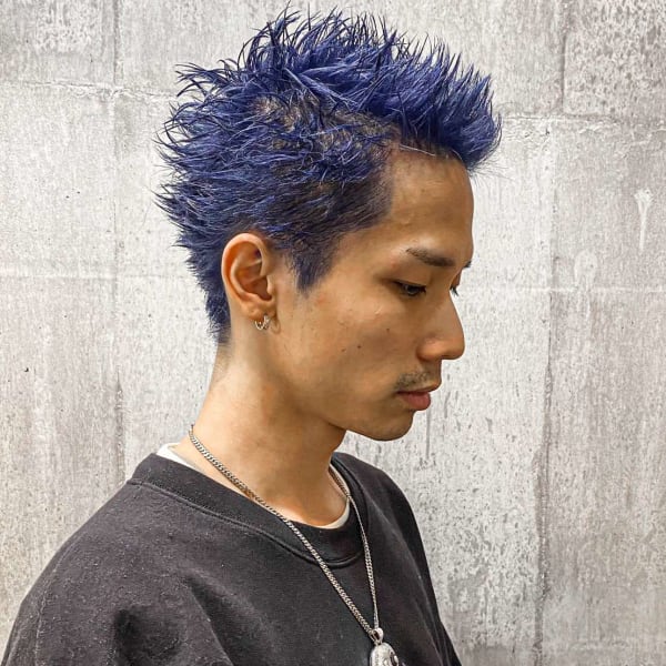 【amule hair】　オシャレボウズ x ハイトーンブル