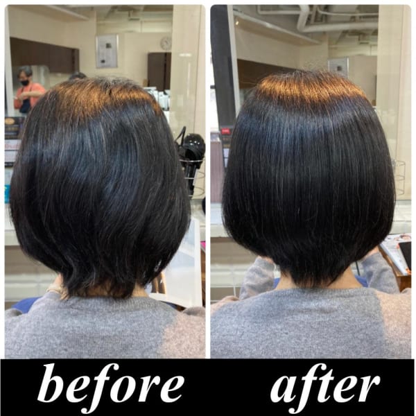 美髪整形ストレート（髪サプリで艶感抜群の縮毛矯正）