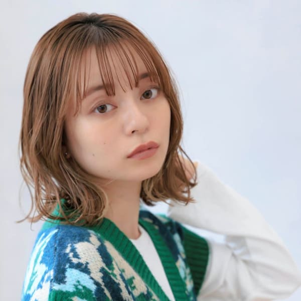 大人可愛いニュアンスパーマ