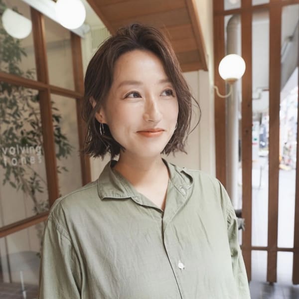 《e's中目黒美容室》40代〜の女性に☆大人ボブ【佐久間】