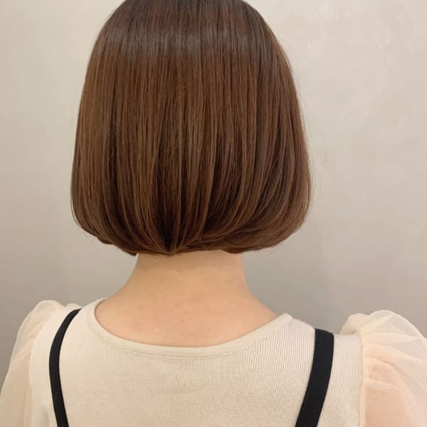 【&ONE 自由が丘】オレンジベージュ × ミニボブ