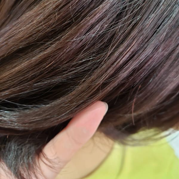 やわからカラーで白髪ぼかし