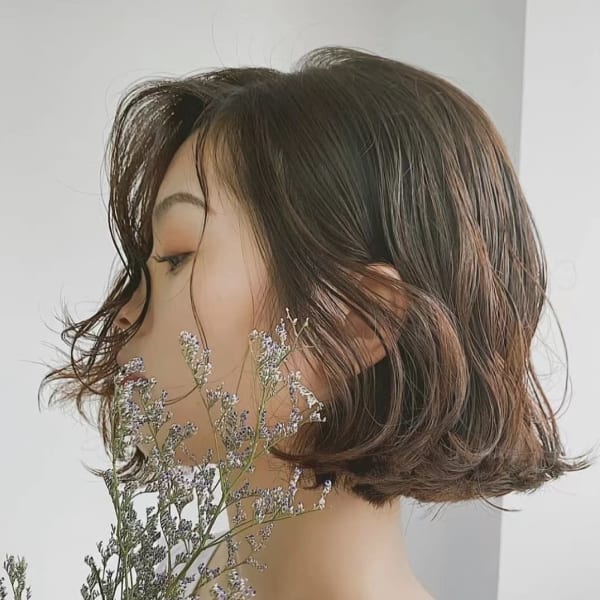 ブリーチOnカラー＆ナチュラルウェーブ|u-hair