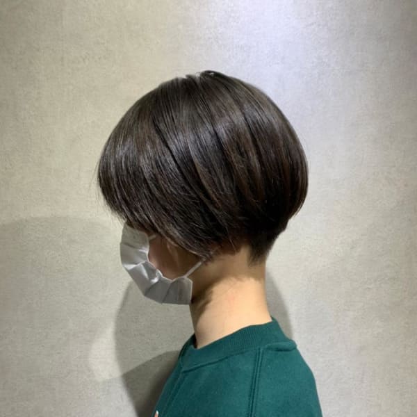 20代30代40代小顔ハンサムショートアッシュブルーブラック