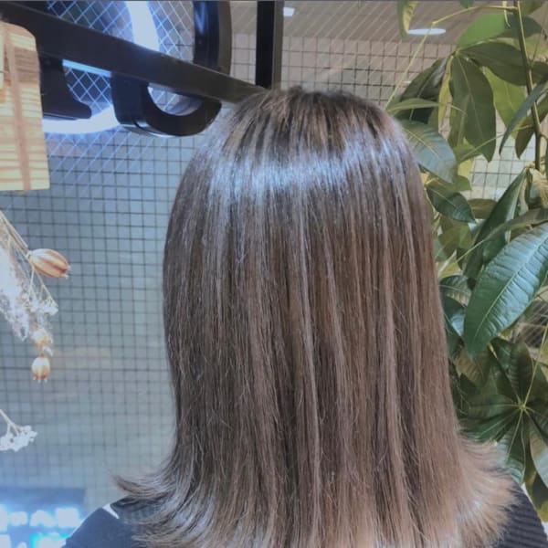 カラーカットトリートメント/くすみグレージュ×ベージュバレイ