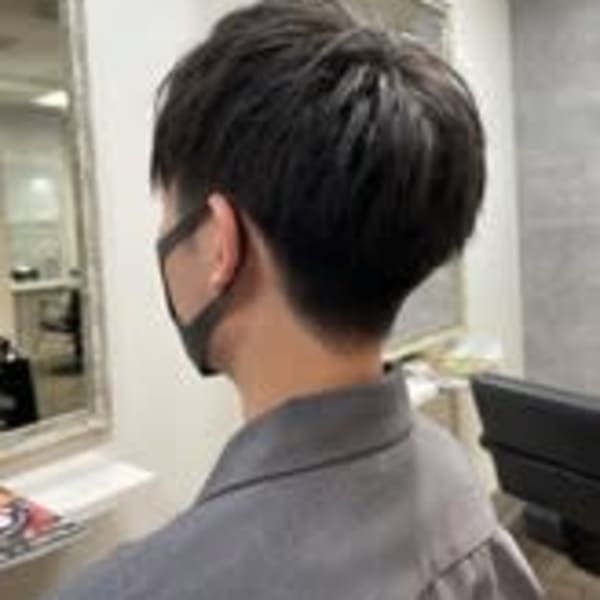 刈り上げ爽やかマッシュ