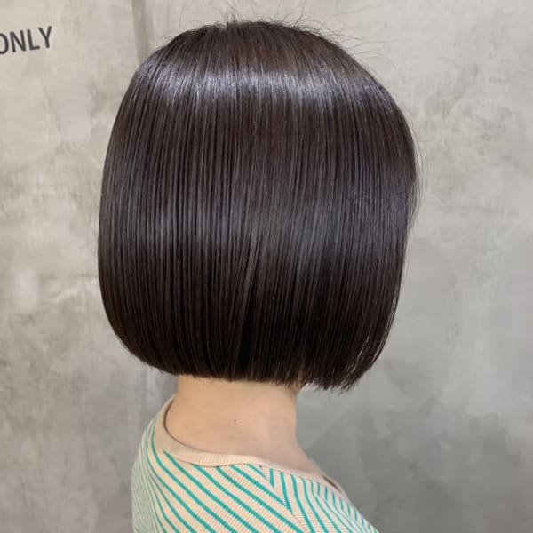 【No.06HWS】ミニボブ×グレージュ|No.06 Hair Work Shop