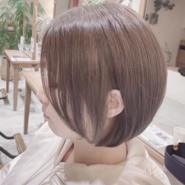 小顔補正立体カットショートボブボブスタイル