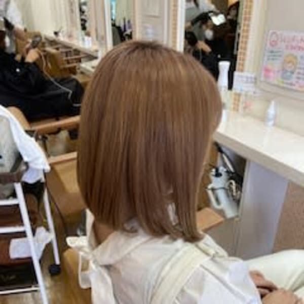 イエローベージュボブ