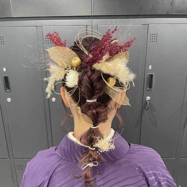 miu&伊藤夏海 和装ヘアアレンジ◎