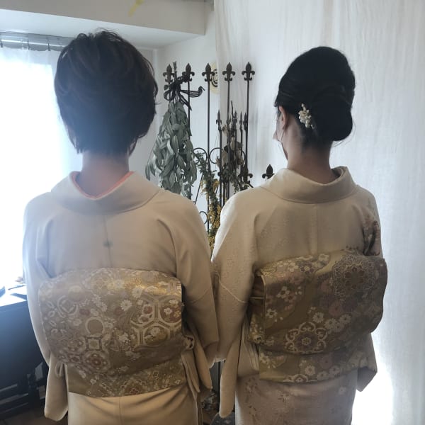訪問着ヘアアレンジ