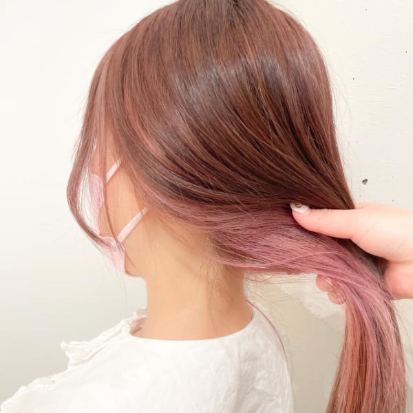 コットンピンク インナーカラー【横浜】