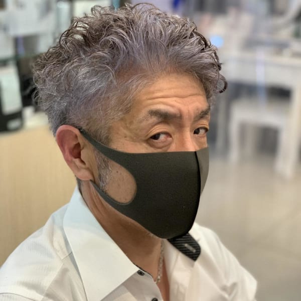 大人メンズツイストスパイラルパーマ