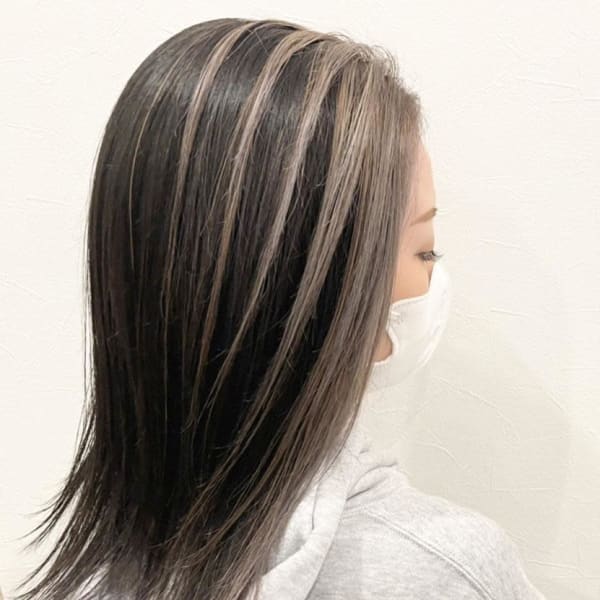 コントラストハイライト/大人可愛い