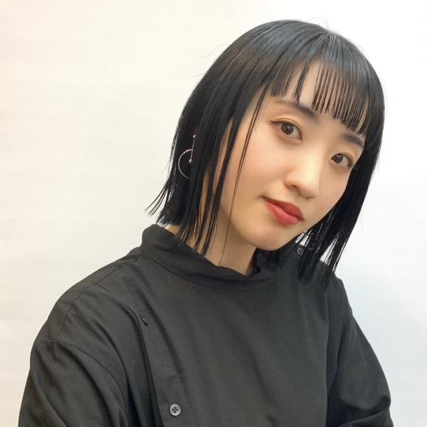 【haku/川口】切りっぱなしボブ|hair salon haku