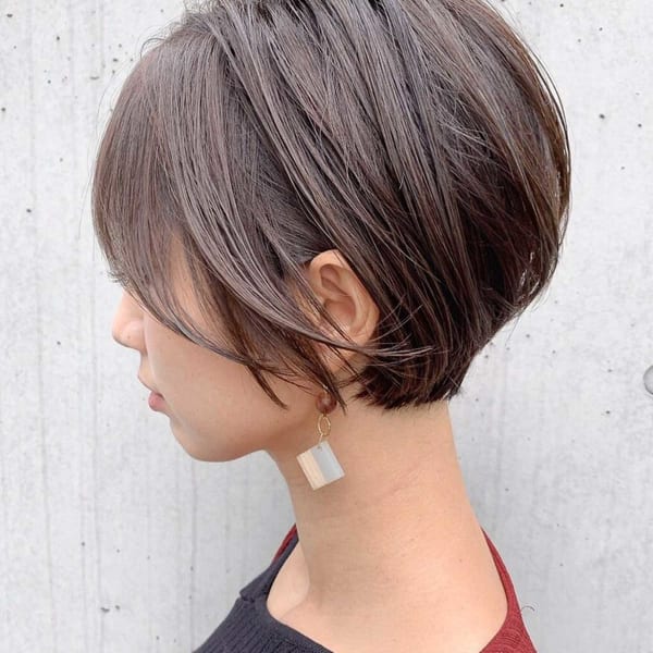 骨格補正立体ショート×艶感イルミナカラー