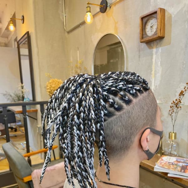 【ブレイズヘア】ブラック＆ホワイト