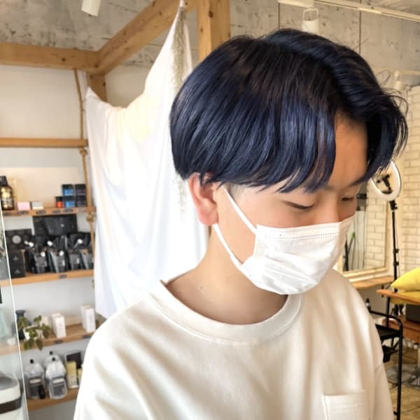 艶ネイビー|Hair Salon Mimosa Works