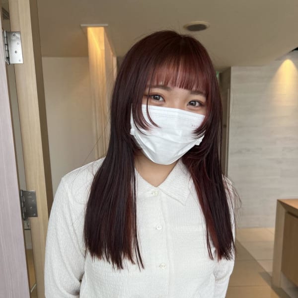 ロングウルフ/オレンジカラー/naomi