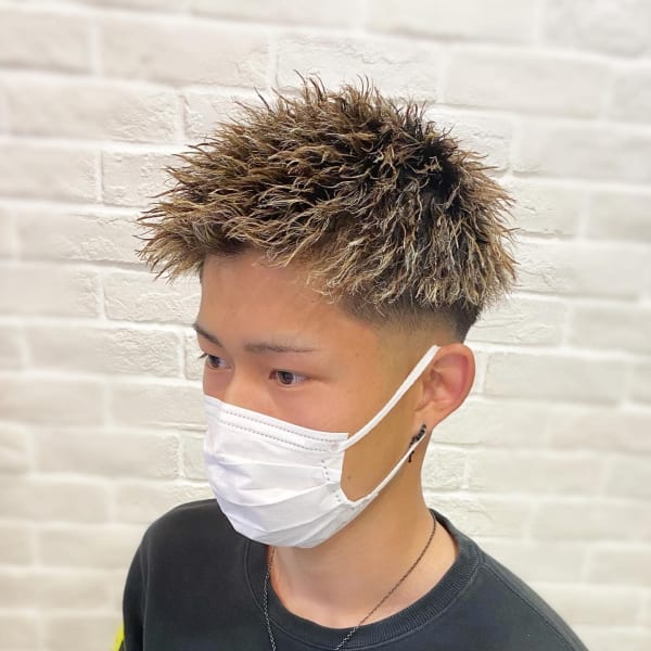 ショートフェード×ツイスパ×メッシュ