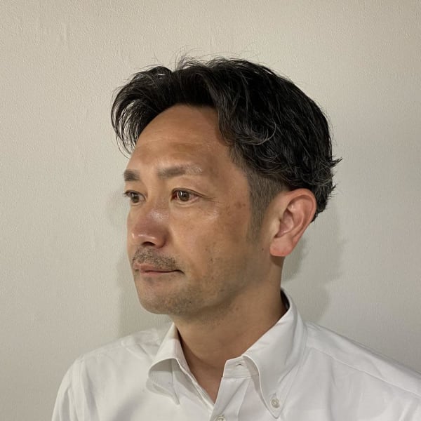 40代50代男性 髪型 ビジネスワンカールパーマ日本橋三越前