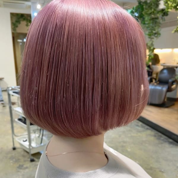 エモピンク♪コンパクトボブ/タッセルボブ/韓国/ブリーチ/