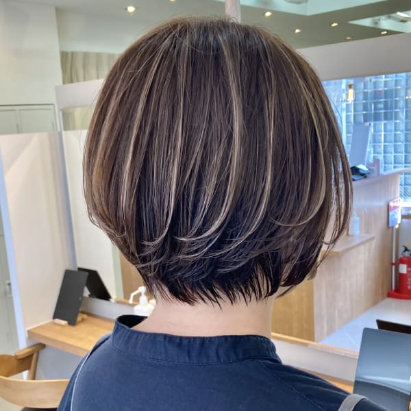 【haku/川口】ショート×大人ハイライト|hair salon haku