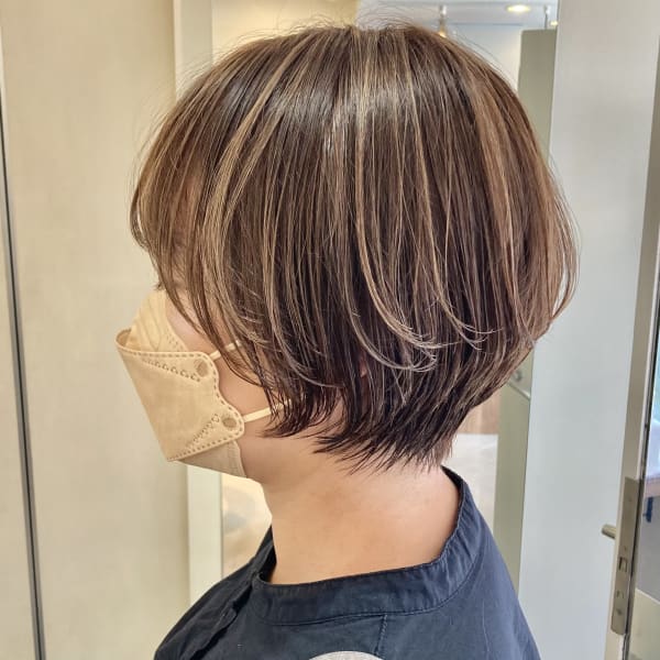【haku/川口】ショート×大人ハイライト|hair salon haku